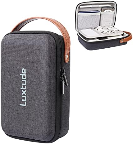 Luxtude Electronics Organizer Travel Case, Tech Organizers Travel Case, Hard Charger Organizers, Portable Cable Organizer, Travel Essentials for Charger/Mouse/Cash/Card/Pen, Tech Gifts