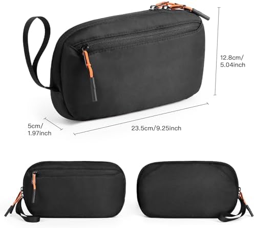 Cable Organizer Bag, Charger Organizer Pouch Case for Travel Accessories/Airplane Essentials/Electronics Tech Gadgets (Black) - Image 3
