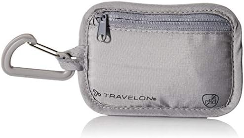 Travelon Travelon Rfid Blocking Clip Stash Pouch Travel Tote, Gray