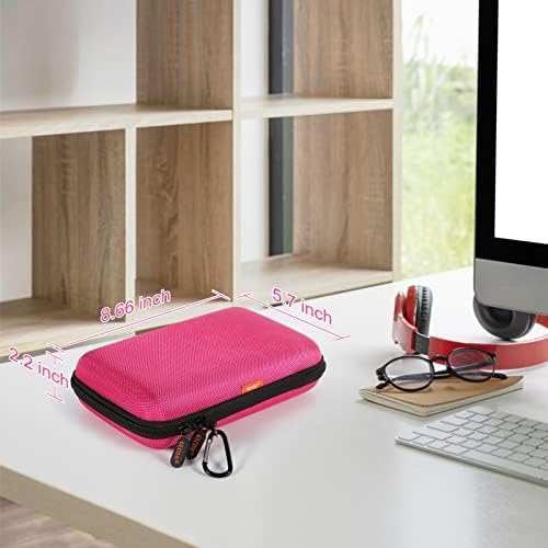 Electronics Tech Organizer Portable Travel Case - Hard Shell Protective Carrying Case for External Hard Drive, Phone Charger, Power Bank, Small Gadgets Storage Pouch Bag - Image 2