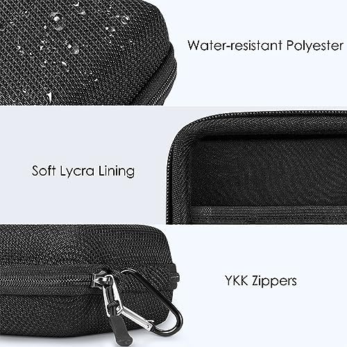 FINPAC Hard Case for MacBook Charger, Small Electronic Organizer Bag for MacBook Power Adapter, Portable Pouch Travel Storage for Laptop Accessories, Magic Mouse, USB Drives, GoPro, Gadgets - Black - Image 6