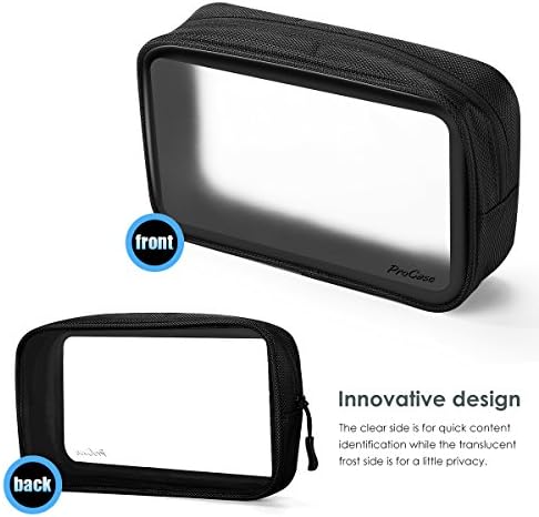 ProCase Gadgets Bag Pouch Electronics Accessories Organizer Travel Gear Storage Case Bag for Hard Drive Mouse USB Cables Power Bank Charger Power Adapter Cord Plug - Image 5