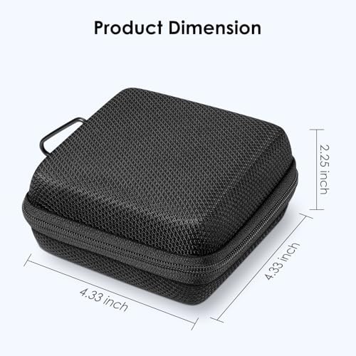 FINPAC Hard Case for MacBook Charger, Small Electronic Organizer Bag for MacBook Power Adapter, Portable Pouch Travel Storage for Laptop Accessories, Magic Mouse, USB Drives, GoPro, Gadgets - Black - Image 2