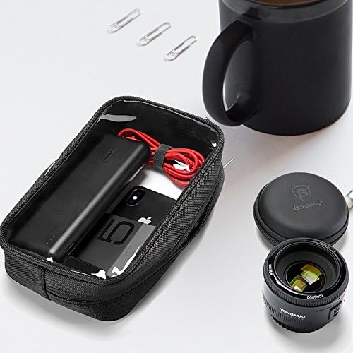 ProCase Gadgets Bag Pouch Electronics Accessories Organizer Travel Gear Storage Case Bag for Hard Drive Mouse USB Cables Power Bank Charger Power Adapter Cord Plug - Image 3