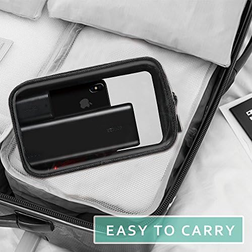 ProCase Gadgets Bag Pouch Electronics Accessories Organizer Travel Gear Storage Case Bag for Hard Drive Mouse USB Cables Power Bank Charger Power Adapter Cord Plug - Image 7