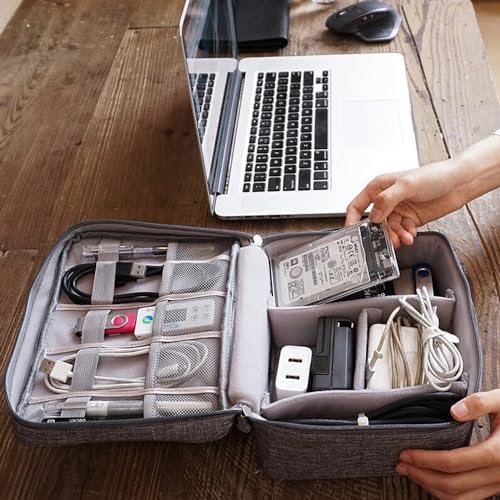 Organizer Case Small Electronic Devices USB Charger Accessories Mouse Phone Cable SD Power Bank Earphone - Image 4