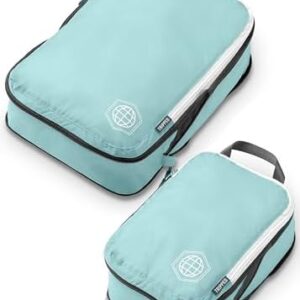 Compression Packing Cubes Set for Travel - Lightweight, Durable Clothes Organizer for Carry-On Luggage and Suitcases by TRIPPED Travel Gear