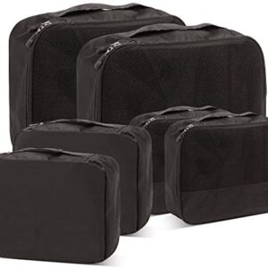 DoubleTrip Packing Cubes for Suitcases Carry on Luggage Organizer 6 Set Travel Accessories Lightweight Storage Bag Space Saver Clothes Pouch Large