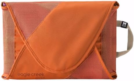 Eagle Creek Pack-It Original Garment Folder - Travel Garment Bag with Compression Wings to Maximize Luggage Space - Convenient Top Handle - Quick Drying Material - Mandarin - Medium - Image 3