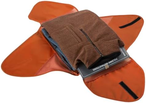 Eagle Creek Pack-It Original Garment Folder - Travel Garment Bag with Compression Wings to Maximize Luggage Space - Convenient Top Handle - Quick Drying Material - Mandarin - Medium - Image 4