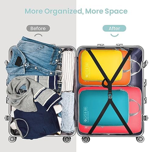 Cambond Mesh Compression Packing Cubes Travel - Space Saving Packing Cubes for Travel Women, Lightweight Compression Cubes for Travel Bags Luggage Packing Organizer for Suitcases - Image 8